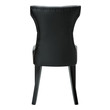dark dining table with white chairs Modway Furniture Dining Chairs Black