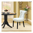 navy blue dining table set Modway Furniture Dining Chairs White