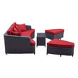 l shaped patio sofa Modway Furniture Sofa Sectionals Brown Red