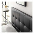 white bed frame without headboard Modway Furniture Headboards Black