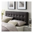 black bed frame king with headboard Modway Furniture Headboards Brown