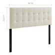 twin bed with side headboard Modway Furniture Headboards Ivory