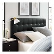 metal bed frame and headboard Modway Furniture Headboards Black