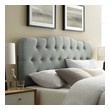 king size bed frame with headboard and footboard Modway Furniture Headboards Gray
