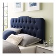 king size upholstered headboard and footboard Modway Furniture Headboards Headboards and Footboards Navy