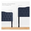 upholstered headboard with lights Modway Furniture Headboards Navy