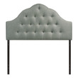 queen size headboard and footboard Modway Furniture Headboards Gray