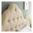 bed headboard with side tables Modway Furniture Headboards Beige