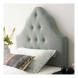 single bed frame with storage and headboard Modway Furniture Headboards Gray