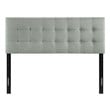 upholstered headboard double Modway Furniture Headboards Gray