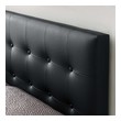 king size bed with high headboard and storage Modway Furniture Headboards Black