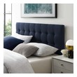 double bed with high headboard Modway Furniture Headboards Navy