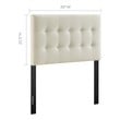 low full bed frame Modway Furniture Headboards Ivory