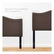 headboard cushion design Modway Furniture Headboards Dark Brown