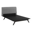 king bed frame near me Modway Furniture Beds Cappuccino Gray