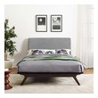 king bed frame near me Modway Furniture Beds Cappuccino Gray