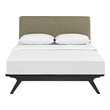 contemporary king bed Modway Furniture Beds Cappuccino Latte