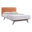 queen size bed frame with headboard and storage Modway Furniture Bedroom Sets Beds Cappuccino Orange