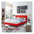 queen size metal platform bed frame Modway Furniture Beds Beds Atomic Red