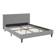 queen size modern bed Modway Furniture Beds Light Gray