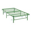 metal and wood bed frame queen Modway Furniture Beds Green