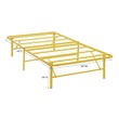 king platform bed with upholstered headboard Modway Furniture Beds Yellow