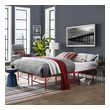 twin bed spring frame Modway Furniture Beds Red