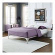 cream bed frame Modway Furniture Beds Beds Silver