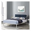 twin bed frame with drawers Modway Furniture Beds White Azure