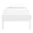 simple queen bed frame with headboard Modway Furniture Beds Beds White