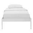 clear bed Modway Furniture Beds White