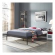 king bed frame with storage Modway Furniture Beds Brown