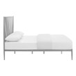 queen floor bed frame Modway Furniture Beds Gray