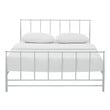 gray king size bed frame Modway Furniture Beds White
