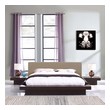 twin bed with shelves Modway Furniture Bedroom Sets Cappuccino Latte