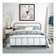 low platform bed frame king Modway Furniture Beds Gray