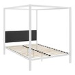 king mattress platform base Modway Furniture Beds Beds White Gray
