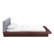 king bed queen bed Modway Furniture Beds Walnut Gray
