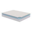 mattress topper double firm Modway Furniture Full White