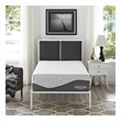 queen bed compared to full Modway Furniture Twin White