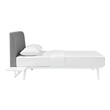 queen bed frame nearby Modway Furniture Bedroom Sets White Gray