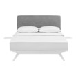 queen bed frame nearby Modway Furniture Bedroom Sets White Gray