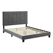 beige twin bed Modway Furniture Beds Gray