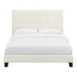 queen size bed frame metal Modway Furniture Beds Ivory