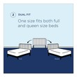 queen bed frame with fabric headboard Modway Furniture Headboards Black