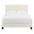 king beige bed frame Modway Furniture Beds Beds Ivory