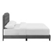 king size upholstered bed with storage Modway Furniture Beds Gray