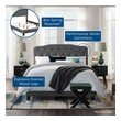 king size upholstered bed with storage Modway Furniture Beds Gray