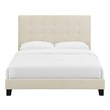 white headboards double Modway Furniture Beds Beige