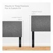 tufted headboard ideas Modway Furniture Headboards Light Gray